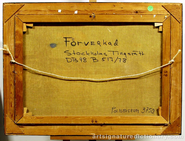 Close-up details showing Carl BRANDT signature forgery characteristics