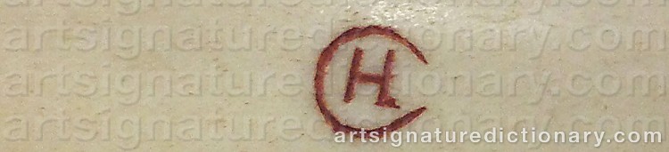 Authentic signature by Hans (Sami Artist) CARLSTEN on Other artwork