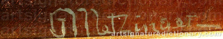 Signature by Jean METZINGER