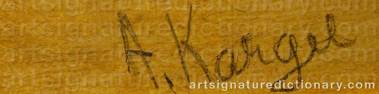 Signature by Axel KARGEL