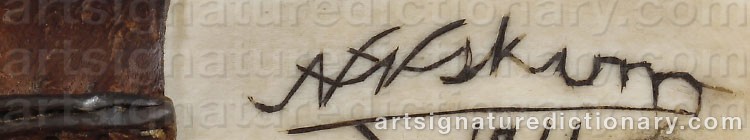 Signature by Nils Nilsson (Sami Artist) SKUM