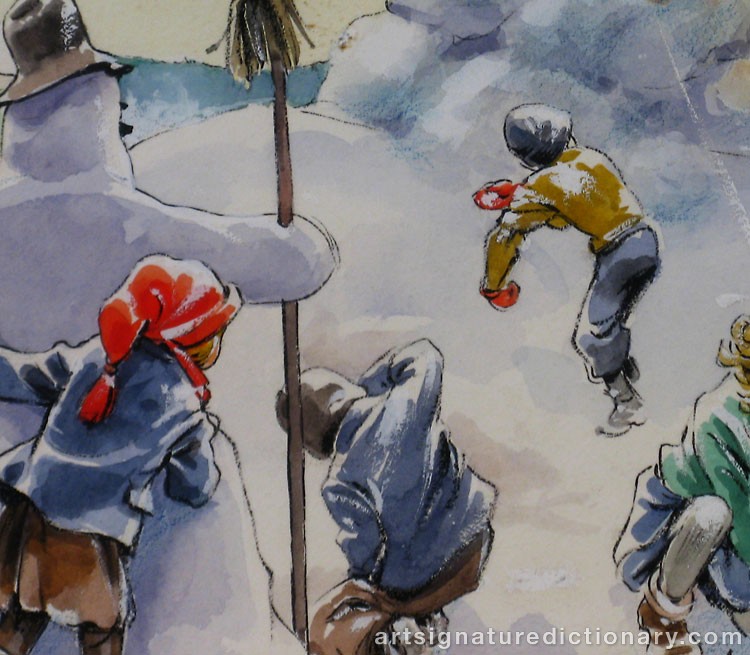 Close-up details showing Jenny NYSTRÖM signature forgery characteristics