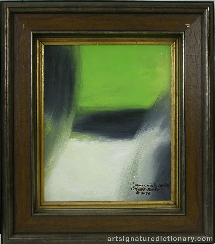 Close-up details showing August STRINDBERG signature forgery characteristics