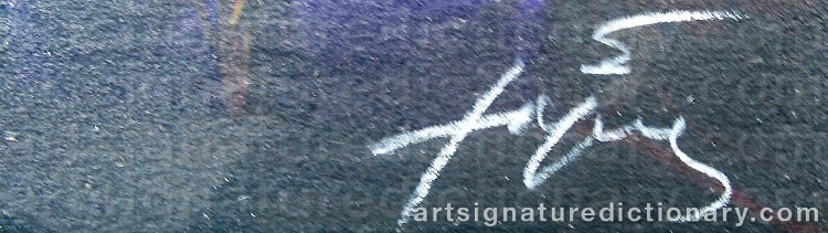 Signature by Antoni TAPIES
