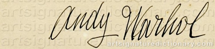 Signature by Andy WARHOL