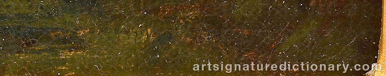 Authentic signature by Ernst August RÖHLING on  artwork