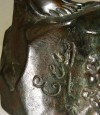 Close-up details showing Axel EBBE signature forgery characteristics