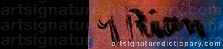 Signature by Johannes RIAN