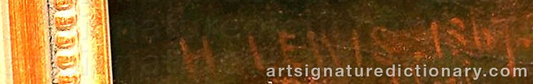 Signature by Henry LEWIS