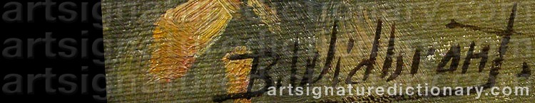 Signature by Bertil WIDBRANT