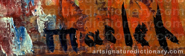 Authentic signature by Elisee MACLET on Painting/Watercolour artwork