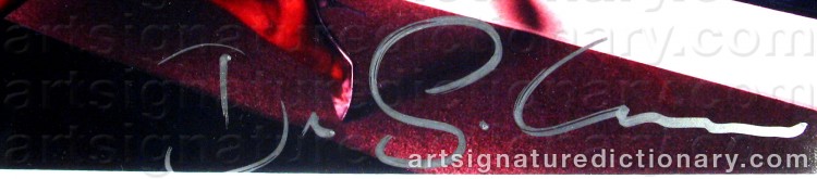 Authentic signature by David LACHAPELLE on Drawing/Graphic/Print artwork