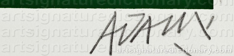 Signature by Valerio ADAMI