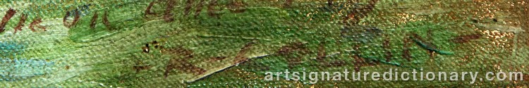 Authentic signature by Louis Joseph Raphael COLLIN on  artwork