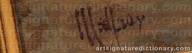 Authentic signature by Charles MALFROY on Painting/Watercolour artwork