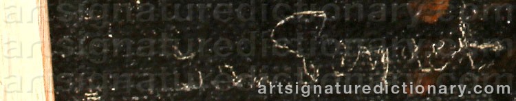 Authentic signature by Isidore Marie PEYRET on  artwork