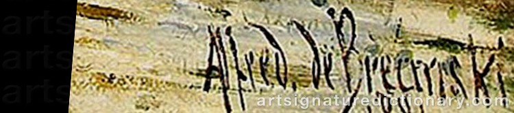 Signature by Alfred De The Elder BREANSKI