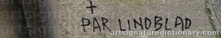 Signature by Pär LINDBLAD