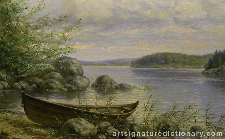 Close-up details showing Hjalmar ‘Hjmlm’ MUNSTERHJELM signature forgery characteristics