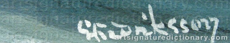 Signature by Gustav FREDRIKSSON