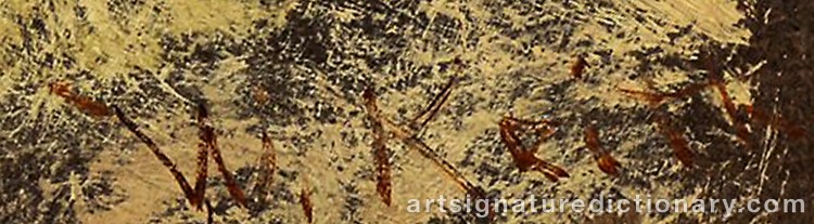 Authentic signature by William KEITH on Painting/Watercolour artwork