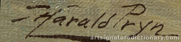 Signature by Harald PRYN