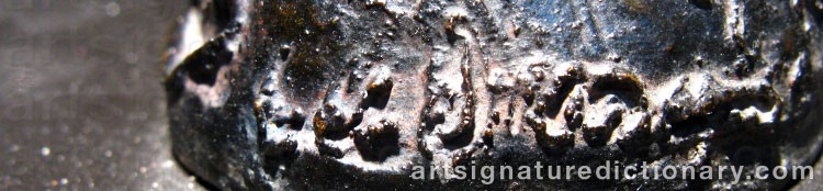 Authentic signature by Gudmar OLOVSON on artwork