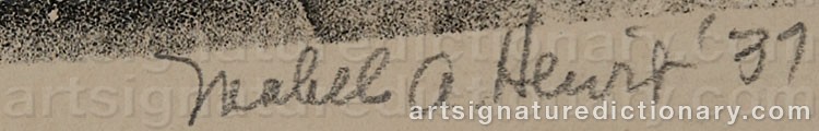Signature by Mabel Amelia HEWIT