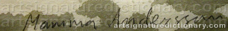Signature by Karin ‘Mamma’ ANDERSSON