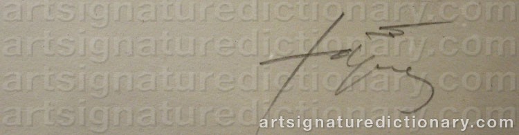 Signature by Antoni TAPIES