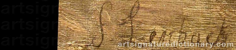Signature by Franz Seraph Von LENBACH