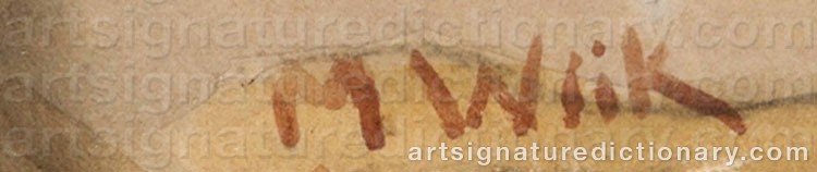 Signature by Maria WIIK