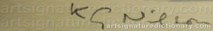 Signature by Karl-Gustaf ‘Kg’ NILSON