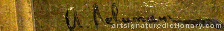 Signature by Isaac Illich LEVITAN
