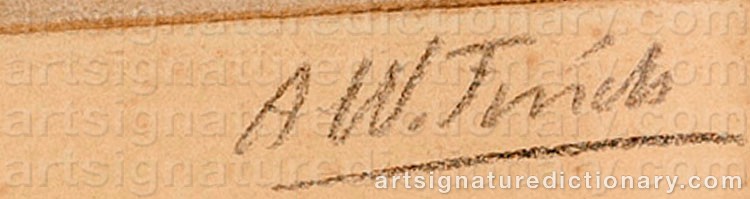 Signature by Alfred William FINCH