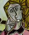 Close-up details showing Pablo PICASSO signature forgery characteristics