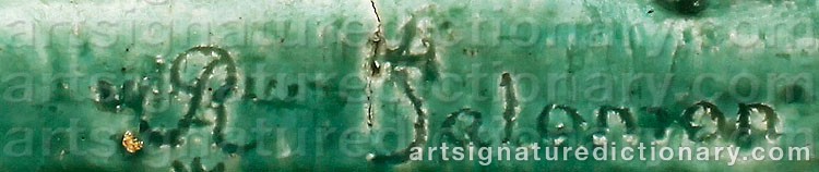 Authentic signature by Harald SALOMON on  artwork