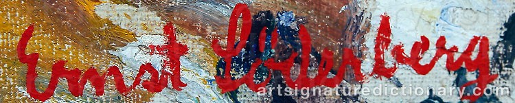 Signature by Ernst SÖDERBERG