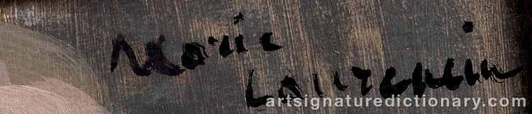 Signature by Marie LAURENCIN