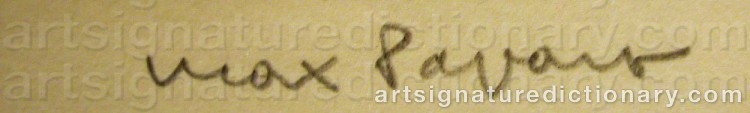 Signature by Max PAPART