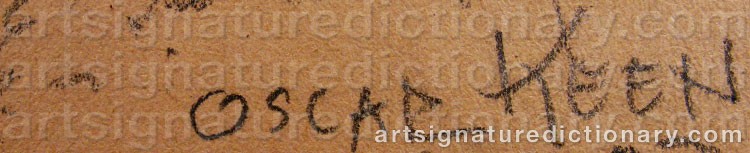 Signature by Oscar KEEN