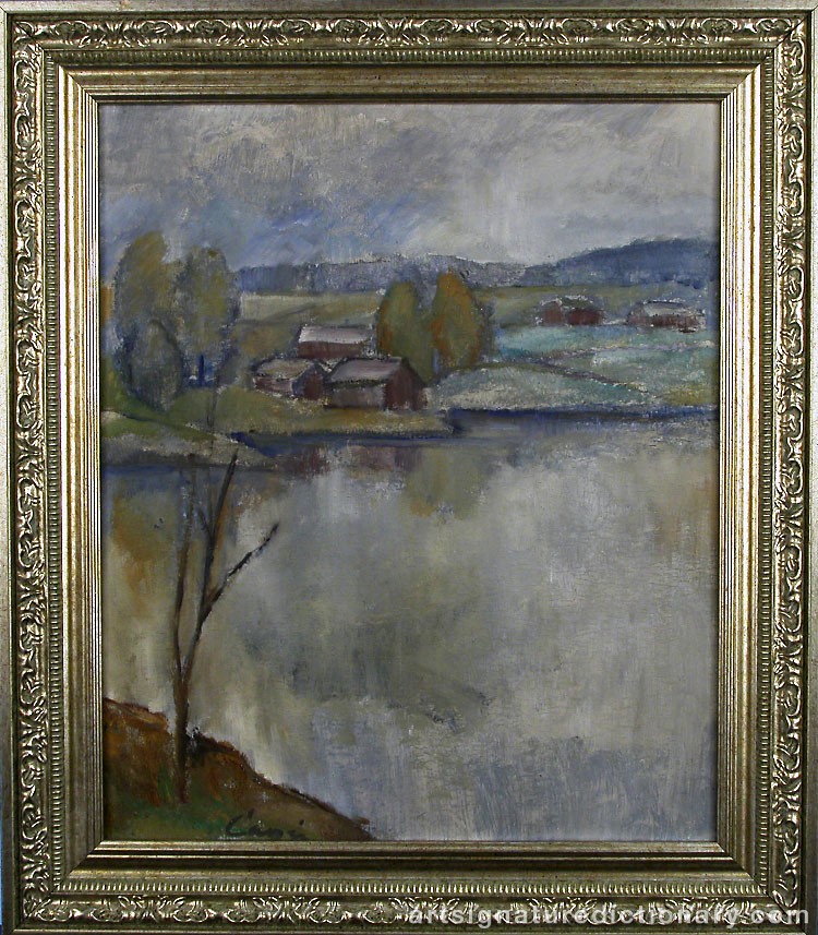 Close-up details showing Alvar CAWÉN signature forgery characteristics