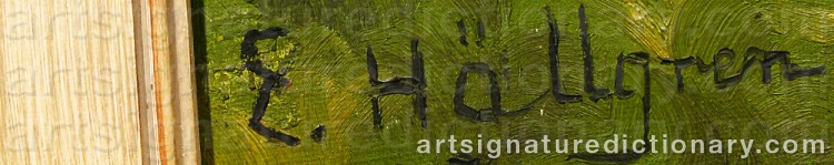 Signature by Ernst HÄLLGREN