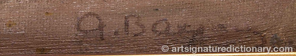 Authentic signature by Alexander Ivanovich VAHRAMEEV on  artwork