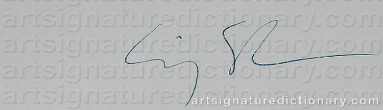 Authentic signature by Cindy SHERMAN on  artwork