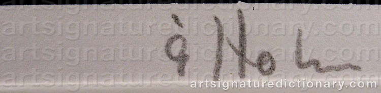 Signature by Åke HOLM