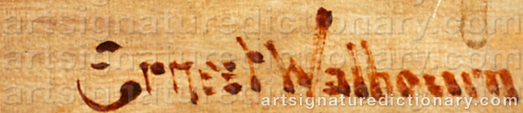 Signature by Ernest Charles WALBOURN