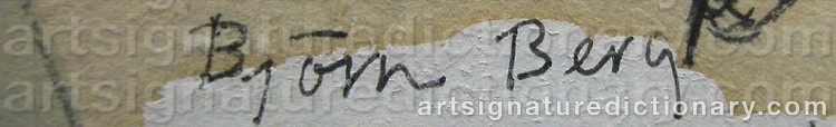 Signature by Björn BERG