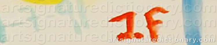 Authentic signature by Jonny FORSSTRÖM on Painting/Watercolour artwork