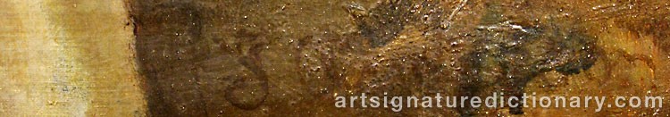 Authentic signature by Sophie ANDERSON on  artwork